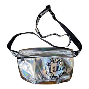 VS Pink University of Michigan Wolverines Holographic Fanny Pack Belt Bag